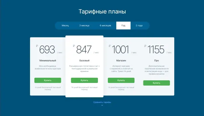 Скидка по промокоду в uKit