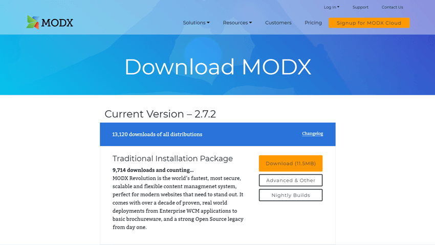 Скачать MODX бесплатно