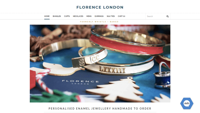 Пример сайта на Weebly - florence-london.com